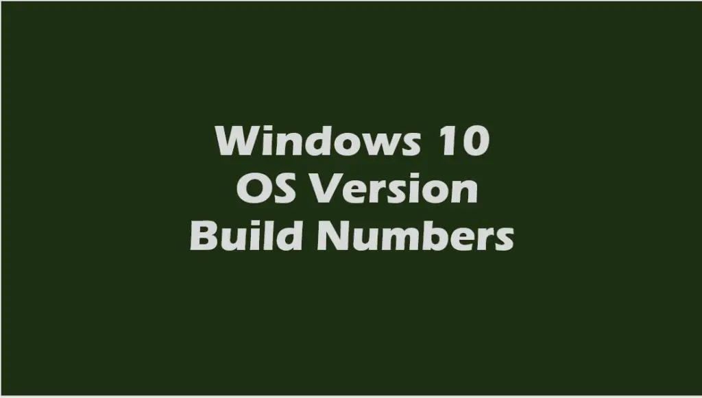 How To Check Windows Os Edition Version And Build Number