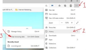 microsoft edge clear cache after browser exit