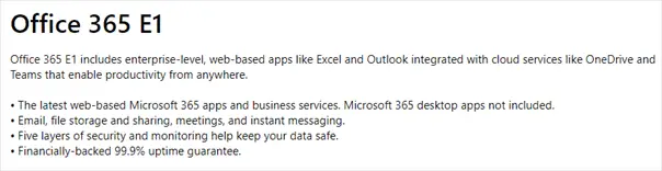 Office 365 E1